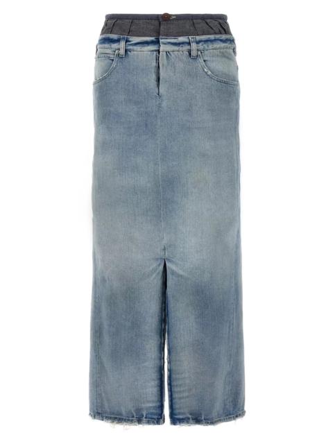 Maison Margiela Slits denim skirt