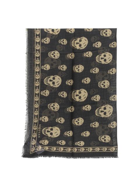 Alexander McQueen Alexander McQueen Modal Silk Scarf Black