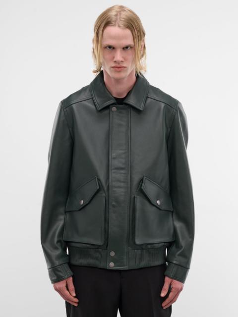 entire studios Black Leather Moto Jacket