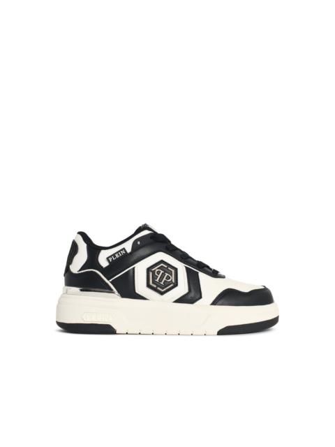 PHILIPP PLEIN Philipp Plein SK8R Black White Fabric Sneakers