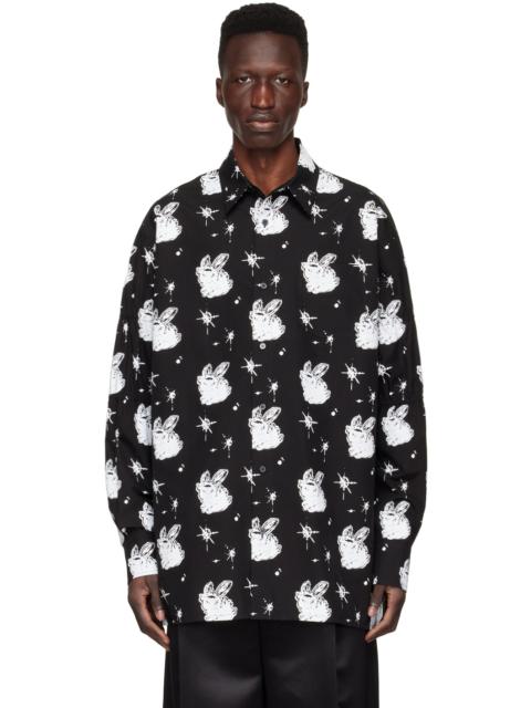 We11done Black Cotton Shirt