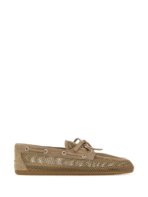Miu Miu Miu Miu Women Cappuccino Mesh Loafers