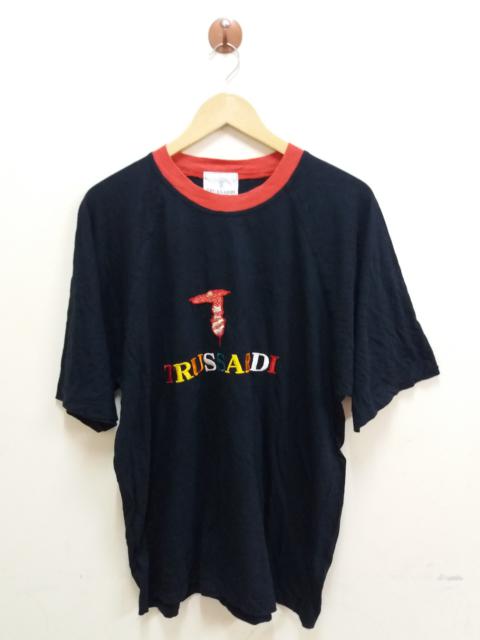 Other Designers Trussardi - Trussardi t-shirt with embroidery colourful big logo