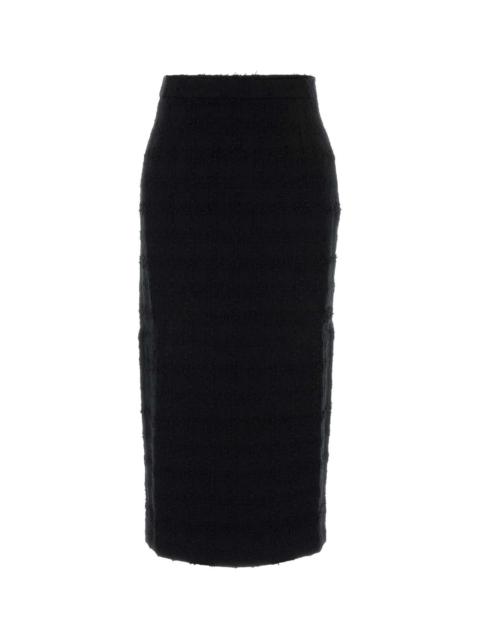 Alessandra Rich Alessandra Rich Women Black Tweed Skirt