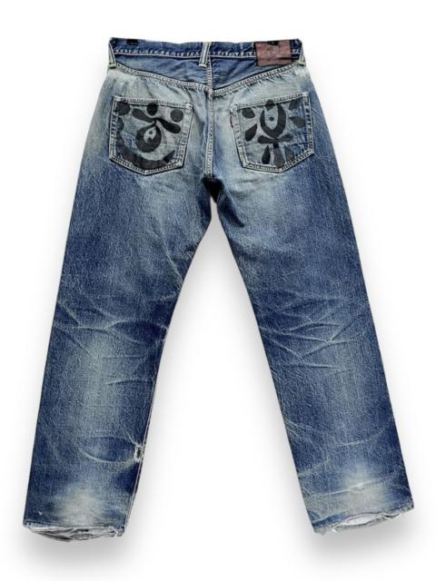EVISU 🔥EVISU YAMANE NO1 SPECIAL SELVEDGE Worn-Out Thrashed Denim
