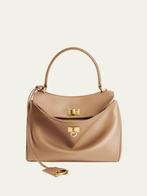 BALENCIAGA Rodeo Mini Leather Top-Handle Bag