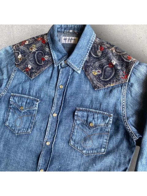 SS15 Paisley Denim Western Shirt