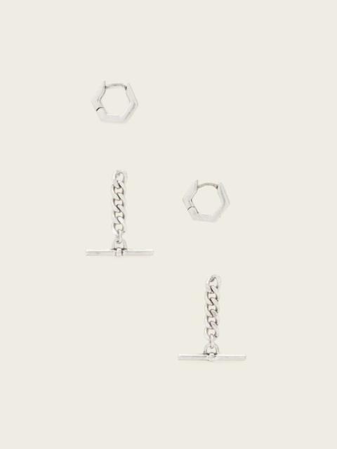 ALLSAINTS FERN MULTI CHAIN EARRING SET