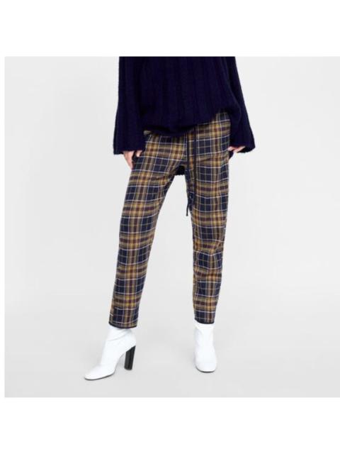 Other Designers Zara Plaid Jogging Pant