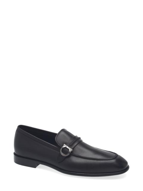 FERRAGAMO FERRAGAMO Terence Apron Toe Loafer in Nero Nero Nero at Nordstrom
