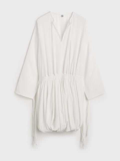 TOTEME Drawstring dress off-white