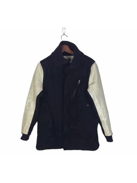 RARE🔥🔥 White Mountaineering Wool Leather Jacket