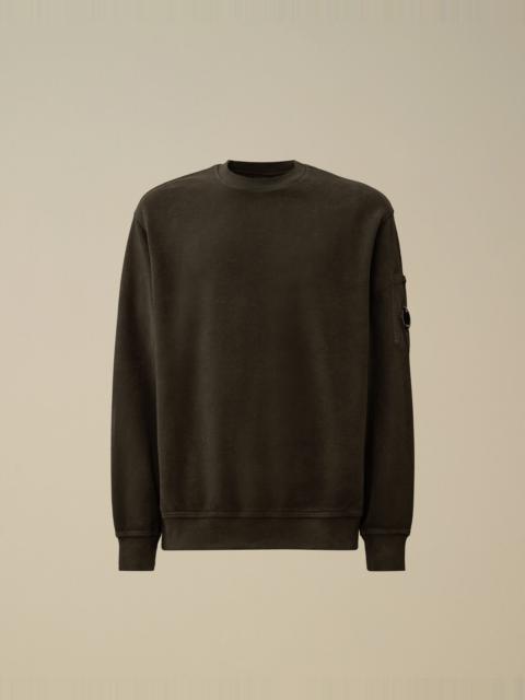 C.P. Company Brushed Emerized Diagonal Fleece Crewneck Sweatshirt