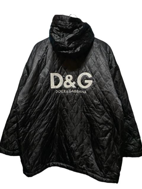 Vintage Dolce And Gabbana Big Logo Quilted Parka
