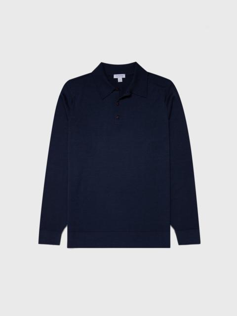 Sunspel Fine Merino Wool Polo Shirt