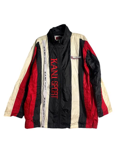 🔥RARE🔥Vintage Karl Kani Spell Out Stripes Zipper Jacket
