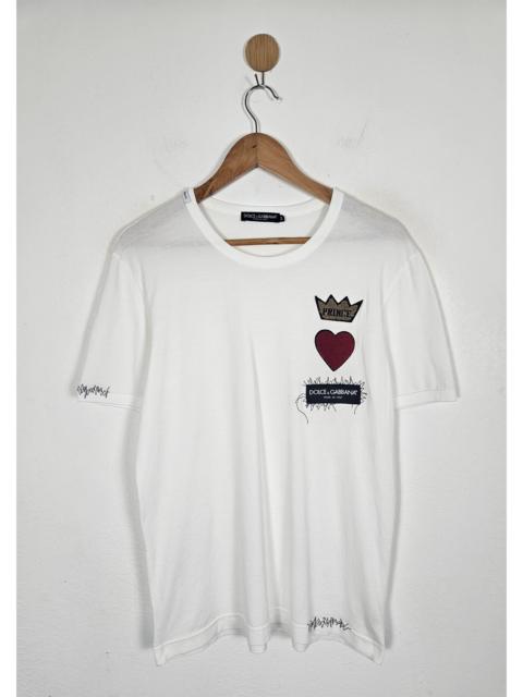 Dolce & Gabbana Prince Heart And Crown Cotton Shirt