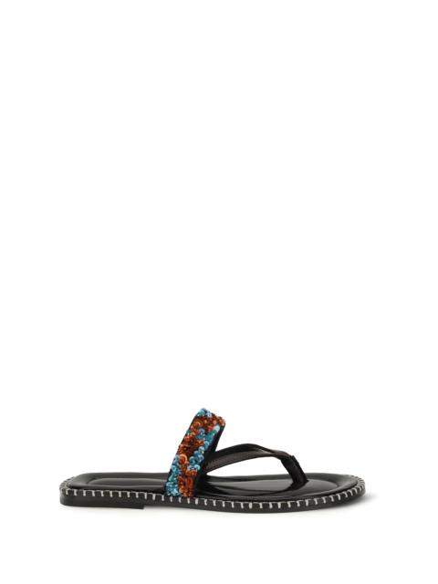 Dries Van Noten Dries Van Noten Slip-on Leather Sandals With Sequins