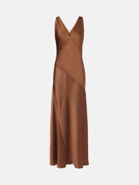 Max Mara Pilly satin maxi dress