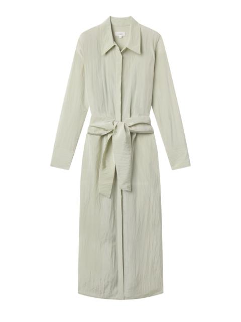 A.L.C. Mila Washed Taffeta Midi Shirtdress