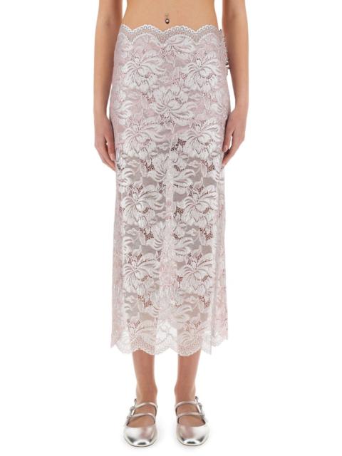 rabanne Rabanne Women Long Lace Skirt