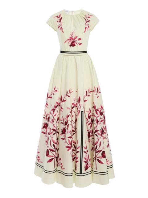 GIAMBATTISTA VALLI Floral Poplin Maxi Dress multi