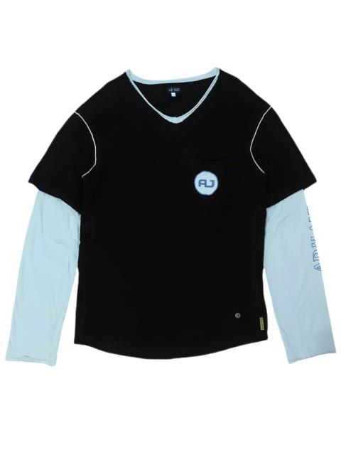 Other Designers Armani - RARE! ARMANI JEANS MADE IN ITALY POCKET V-NECK