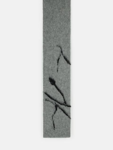 Dries Van Noten 'MOUTON' GREY ALPACA BLEND SCARF