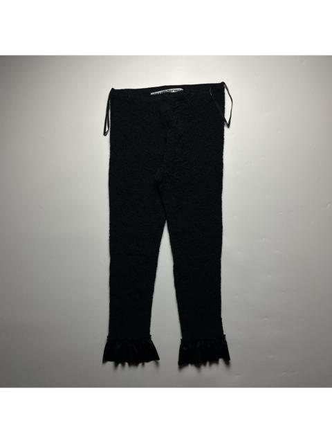 Alexander Wang Alexander Wang Ruched Ruffle-Trim Leggings