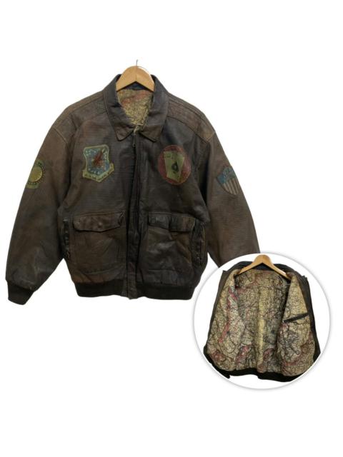 Other Designers RARE Avirex Air Command Type A-2 Leather Jacket