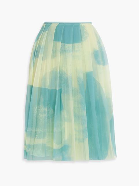Proenza Schouler Pleated printed chiffon skirt