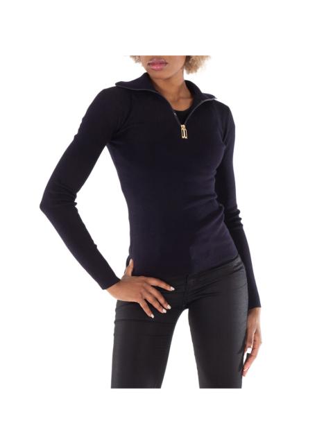 Victoria Beckham Victoria Beckham Half Zip High Neck Sweater