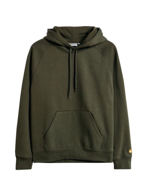 Carhartt Carhartt Work In Progress Chase Fleece Hoodie in Olive /Gold at Nordstrom