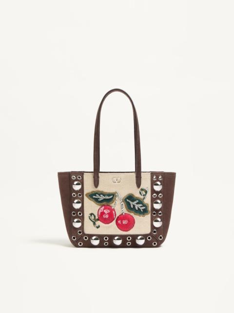 Valentino VALENTINO GARAVANI NELLCÔTE MINI EMBROIDERED SHOPPING BAG