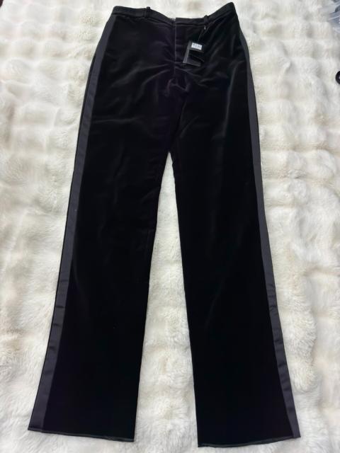 SAINT LAURENT Saint Laurent (YSL) Brand-New Velvet Tuxedo Trousers (SS23 Runway Piece)