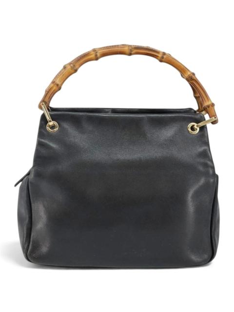 GUCCI Bamboo leather handbag