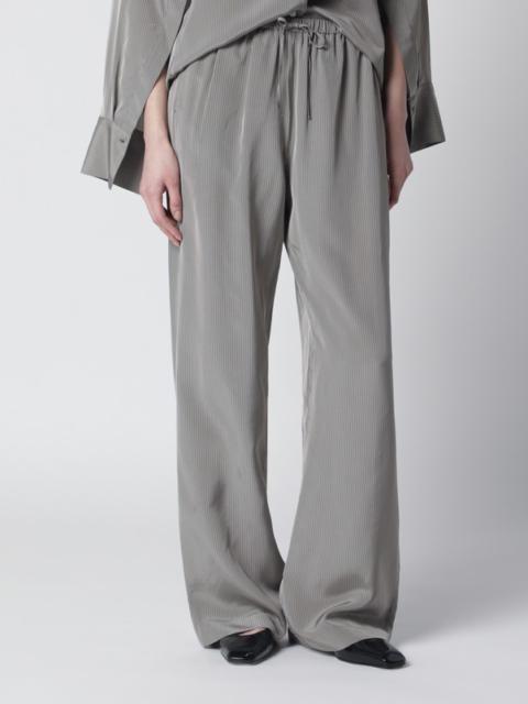 RÓHE Light grey wide striped trousers