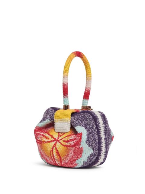 GABRIELA HEARST Nina Bag in Blue, Red & Orange Crochet