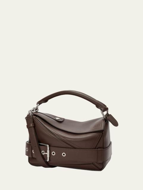 Loewe Puzzle Biker Top-Handle Bag in Shiny Leather