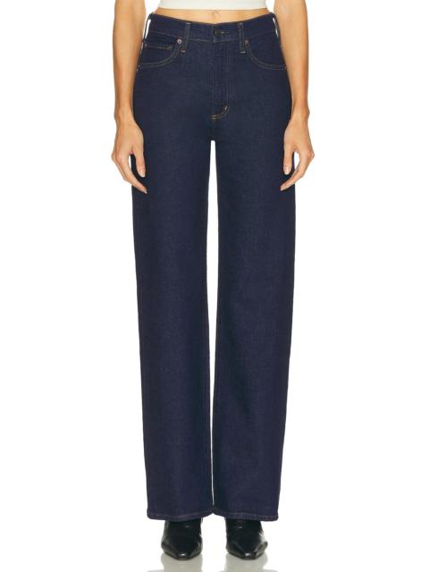 Harper Mid Rise Relaxed Straight Jeans