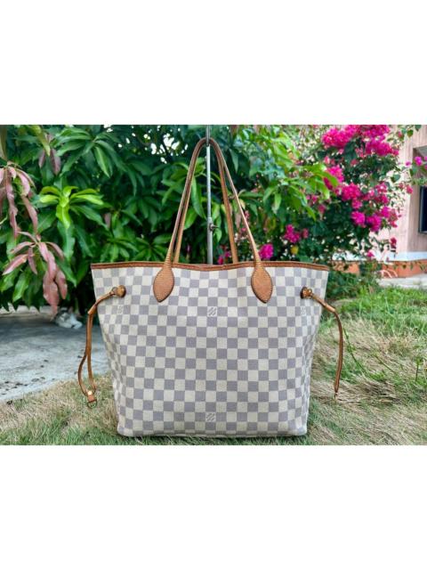 Louis Vuitton Authentic Louis Vuitton Damier Azur Neverfull MM Tote Bag
