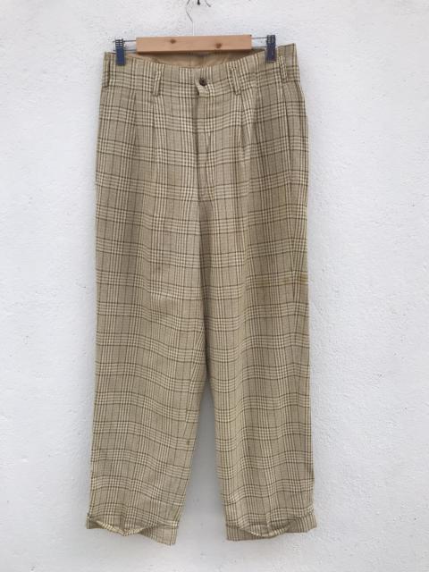 Other Designers Designer - Vintage DEZERT + Checkers Baggy Wool Trousers