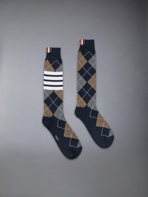 Thom Browne ARGYLE 4-BAR MID CALF SOCKS