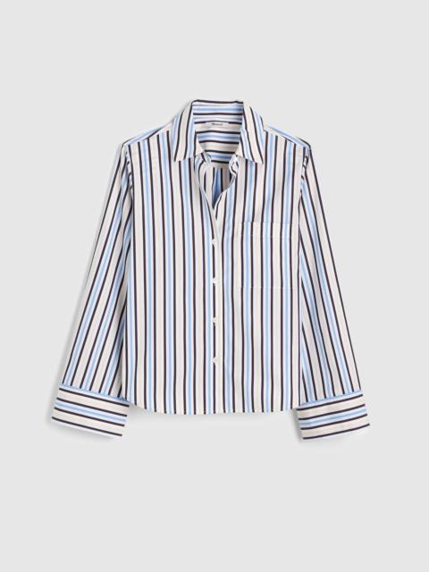 Madewell The Signature Y-Neck Shirt in Poplin