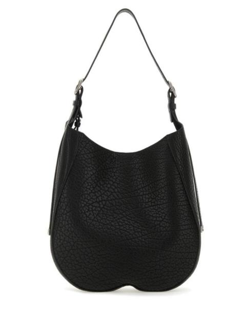 Burberry Burberry Woman Black Leather Medium Chess Shoulder Bag