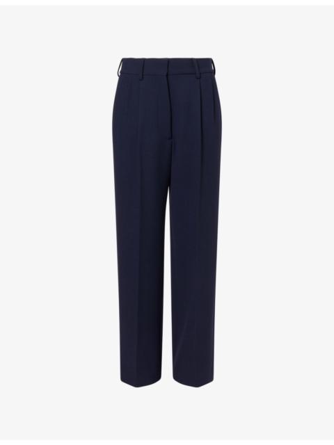 BLAZÉ MILANO Fox Straight-Leg Wool Trousers