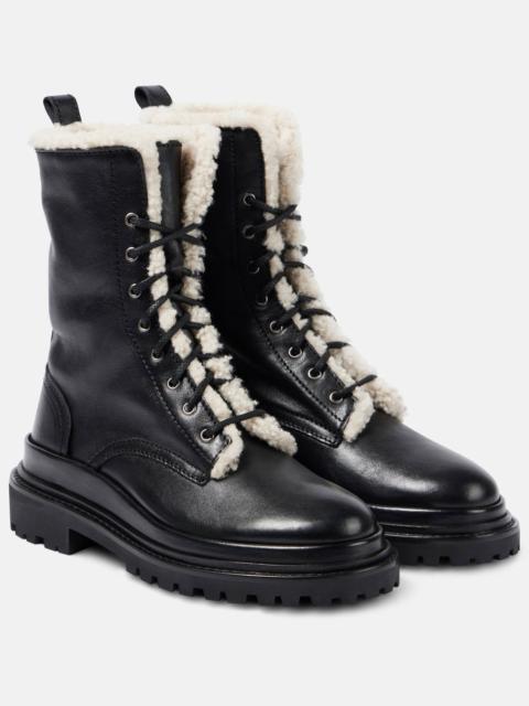 Ghiso-GD shearling-lined leather combat boots