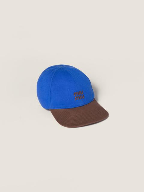 Miu Miu Drill baseball cap
