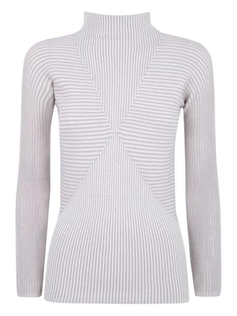 EMPORIO ARMANI Damier Long Sleeve Sweater