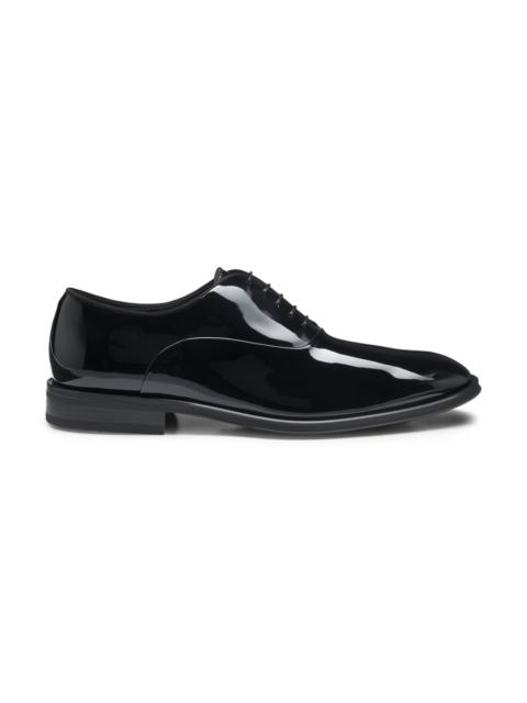 BOSS OXFORD SHOES IN TEXTURED PATENT LEATHER